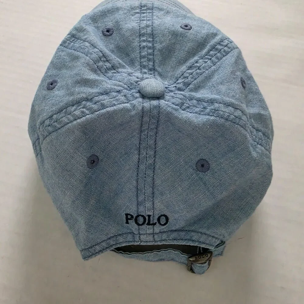 Polo Ralph Lauren Toddler Kids Baseball Cap Unisex Chambray One Size 8-20